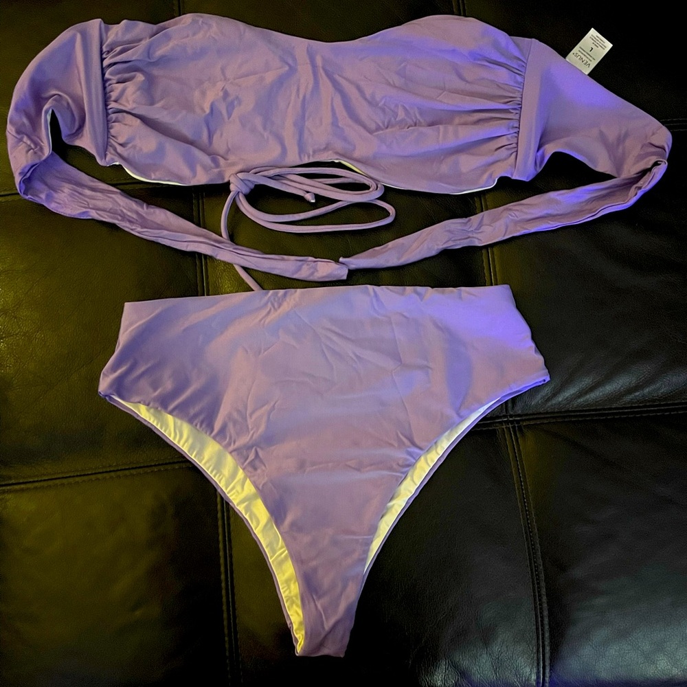 2pc reversible cheeky bikini, sz Large, never worn. Perfect condition